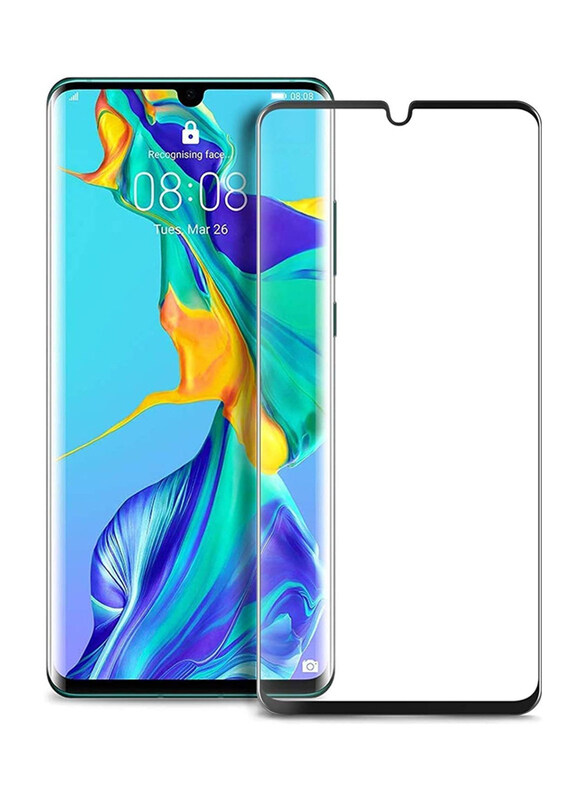 

ICS 3D Curved Full Coverage Frame Screen Protector for Huawei P30 Pro, Black