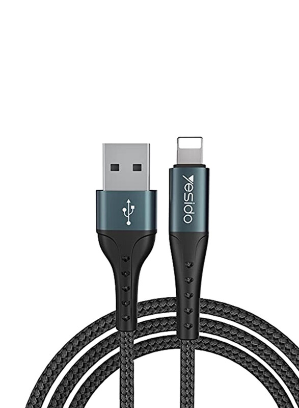 

Yesido 1.2-Meter Premium USB Type-A to Lightning Data Cable, Black