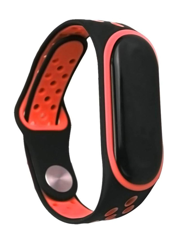 Silicone Anti-Off Wrist Band for Xiaomi Mi Band 3, Red