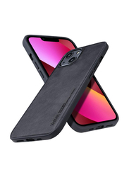 X-level Apple iPhone 13 6.1" Anti-Scratch Premium Leather Soft TPU Bumper Shockproof Protective Mobile Phone Cover Case, Black