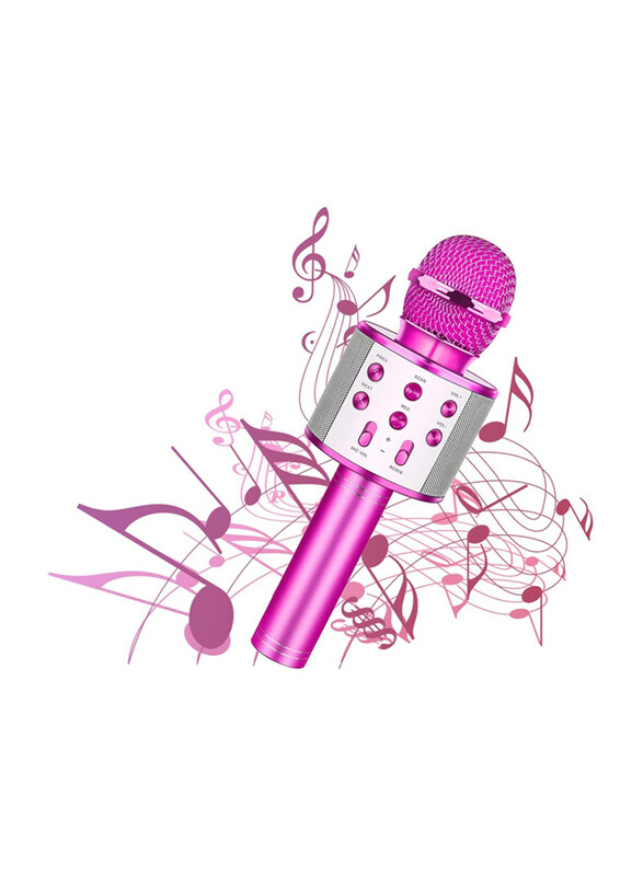 

XIANRUI Portable Handheld Wireless Bluetooth Karaoke Microphone Machine for Kids Adults Home KTV Party for Android/iPhone/Ipad/Pc Girl Boy, Pink