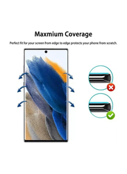 Samsung Galaxy S22 Ultra 3D Curved Full Coverage Ultra Tempered Glass Mobile Phone Screen Protector, Clear