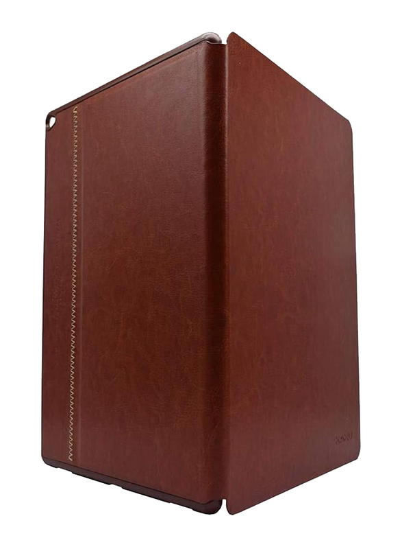 Kaku Apple iPad Pro 12.9 Inch Folio Protection Tablet Flip Case Cover, Brown