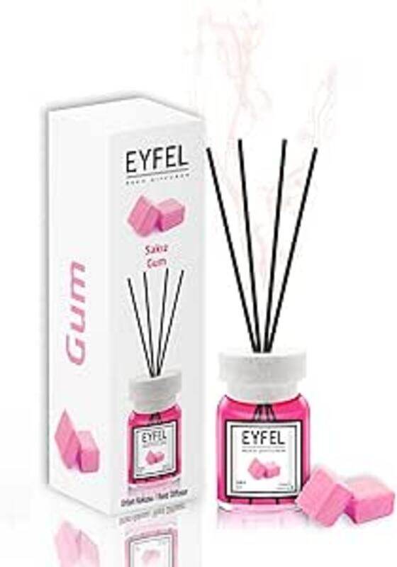 

Eyfel Sweet Gum Reed Diffuser Set 120ML Long-Lasting Home Fragrance with Elegant Oil Diffuser Sticks for Bathrooms, Living Spaces, Offices, Shops & Showroom