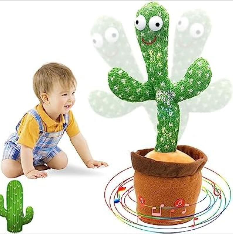 Recording Electronic Plush Dancing Cactus, Ages 6+