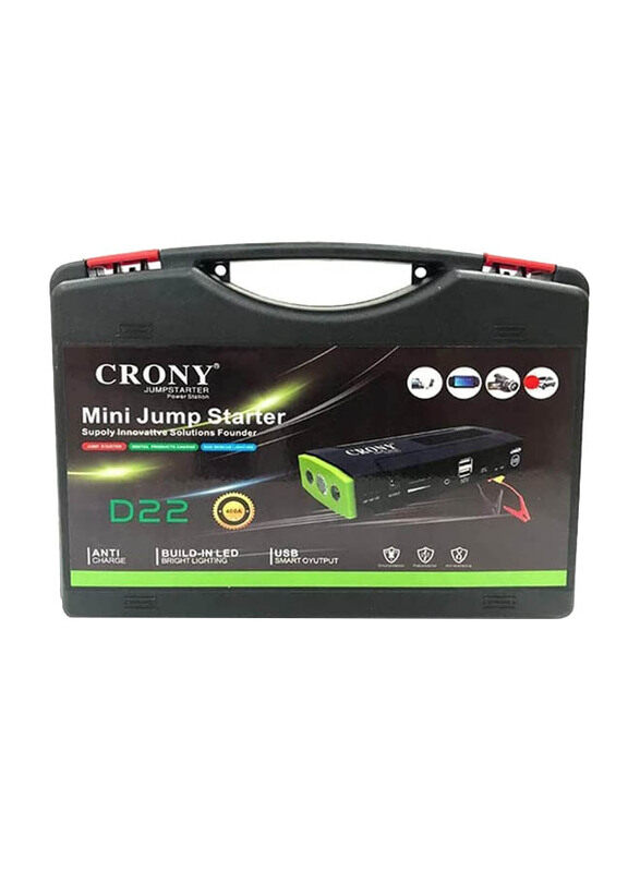 

Crony Emergency Portable Charger Car Battery, Black