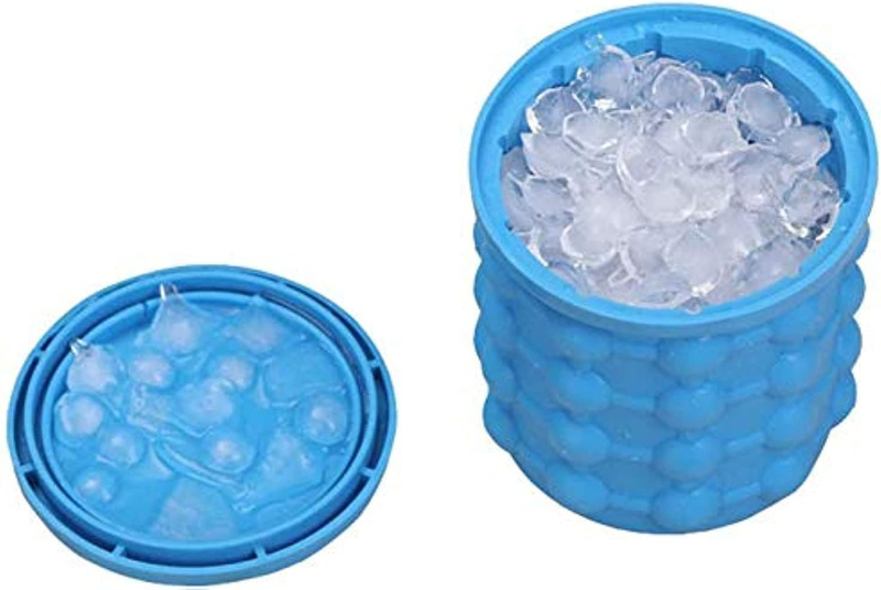 Large Ice Cubes Molds & Trays Genie Kitchen Tools, Blue