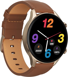 G-tab GT7 1.43 Inch Smartwatch with Music Storage, Brown