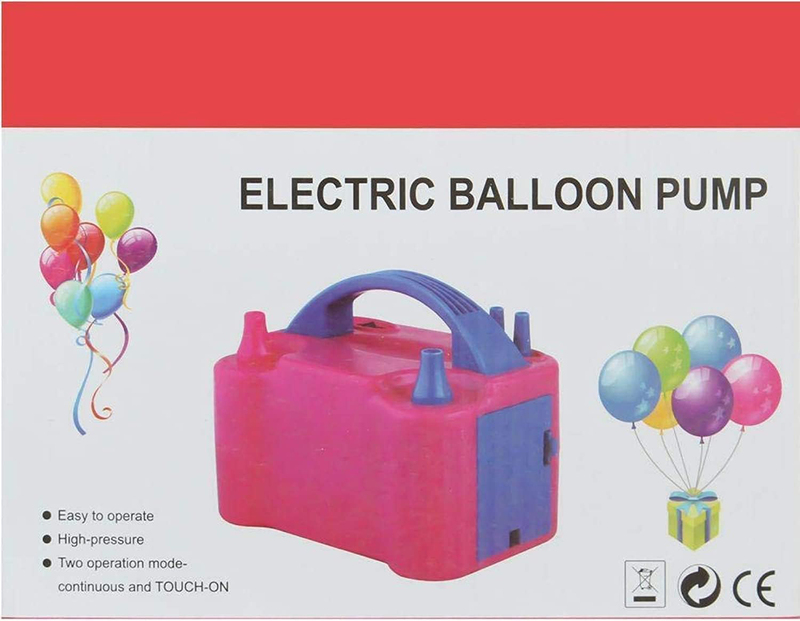 Automatic Two Nozzle Balloon Pump, Multicolour