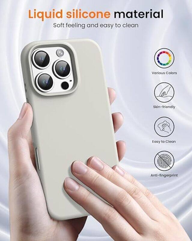 

Generic Premium Liquid Silicone Case for iPhone 16 Pro 6.9-Inch - Silky Soft Touch, Full-Body Shockproof Protection with Anti-Scratch Coating & Microfiber Lin