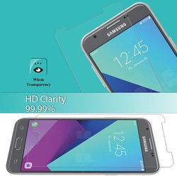 Samsung Galaxy A7 9H Hardness 2.5D Curved Tempered Glass Screen Protector, Clear