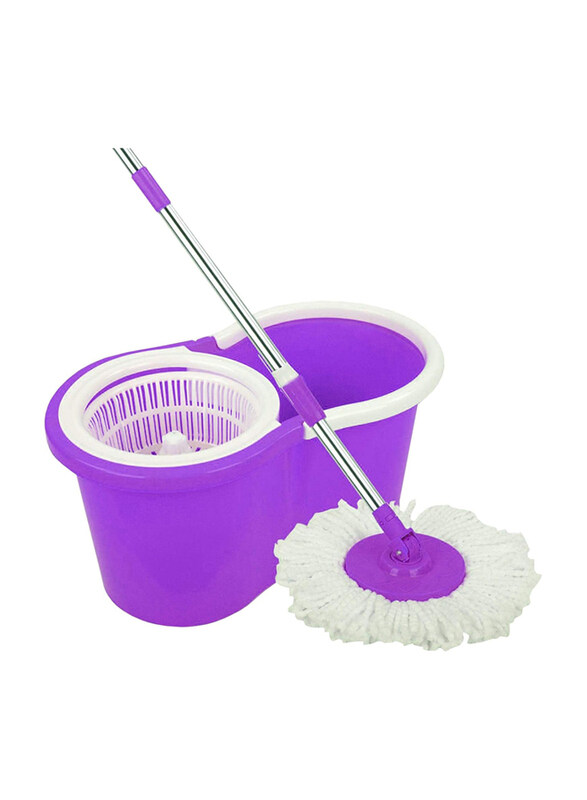 

Generic 360 Degree Super Spin Mops Spinning Mop Bucket with 1 Mop Head, One Size