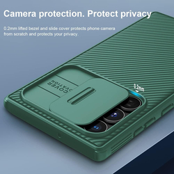 Nillkin Samsung Galaxy S22 Ultra CamShield Pro Mobile Phone Case Cover with Slide Camera Cover, Green