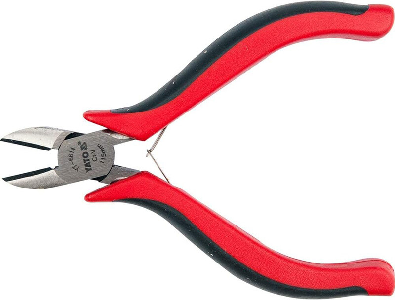 

Yato 115mm Mini Pliers with Side Cutting, YT-6614, Red/Black