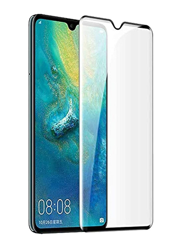 

Generic Huawei Mate 20 X 3D Round Edge 9H Hardness Anti-Scratch HD Full Cover Screen Protector, Black/Clear