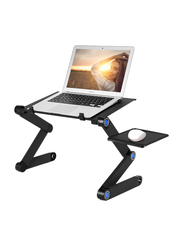 Adjustable Bed Portable Workstation Notebook Stand, Black