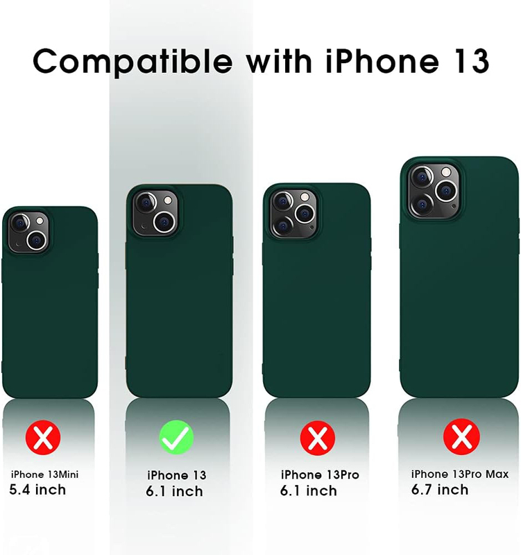 X-Level Apple iPhone 13 2021 Ultra-Thin Guardian Series Soft TPU Matte Finish Coating Mobile Phone Case Cover, Green