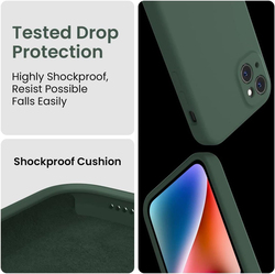 Apple iPhone 14 6.1-inch Shockproof Protective Mobile Phone Case Cover, Alpine Green