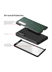 X-Level Samsung Galaxy Z Fold 4 5g (2022) Thin Slim Premium PU Leather Anti-Scratch Drop Protection Shockproof Folding Mobile Phone Case Cover, Green