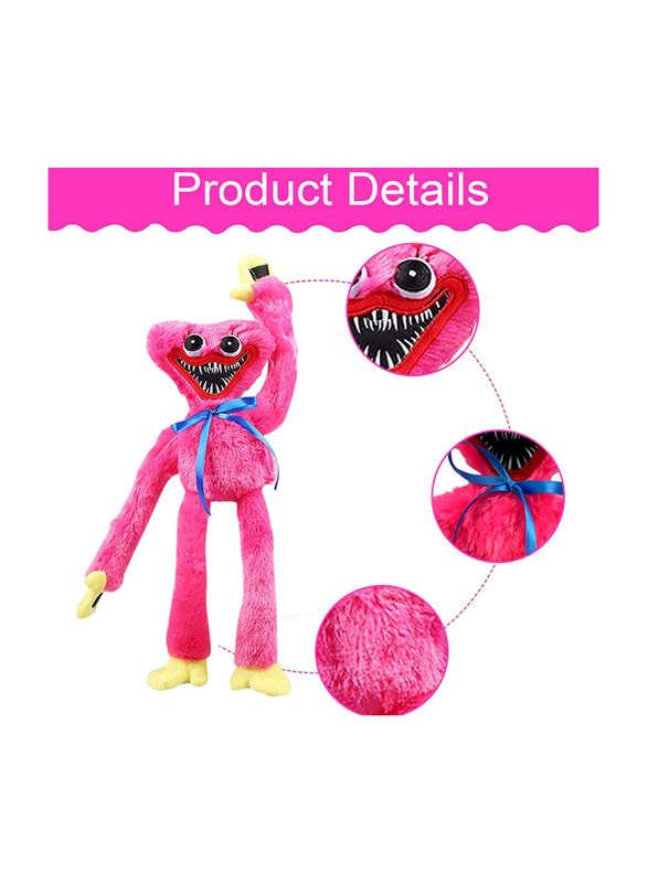 Sausage Huggy Wuggy Plush Monster Horror Game Stuffed Doll, Pink