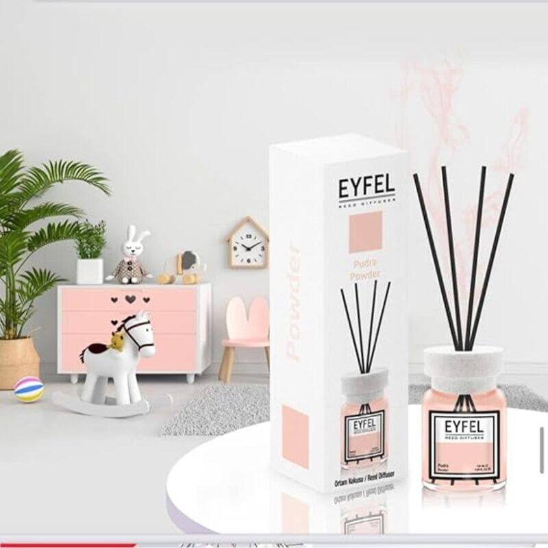 

Eyfel Powder Reed Diffuser Set 120ML Premium Long-Lasting Fragrance with Elegant Diffuser Sticks for Bathrooms, Living Spaces, Offices, Shops & Showrooms
