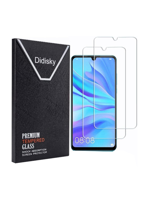 Didisky Huawei P30 Lite Tempered Glass Screen Protector, 2 Pack, Clear