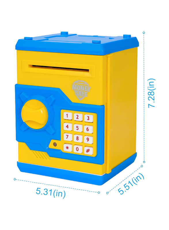 Refasy Electronic Piggy Banks for Kids Money Savings Box Toys Mini ATM Coin Bank for Children, Ages 7+