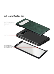 X-Level Google Pixel Fold 5g Leather Thin Slim Premium Shockproof Protection Mobile Phone Case Cover, Green