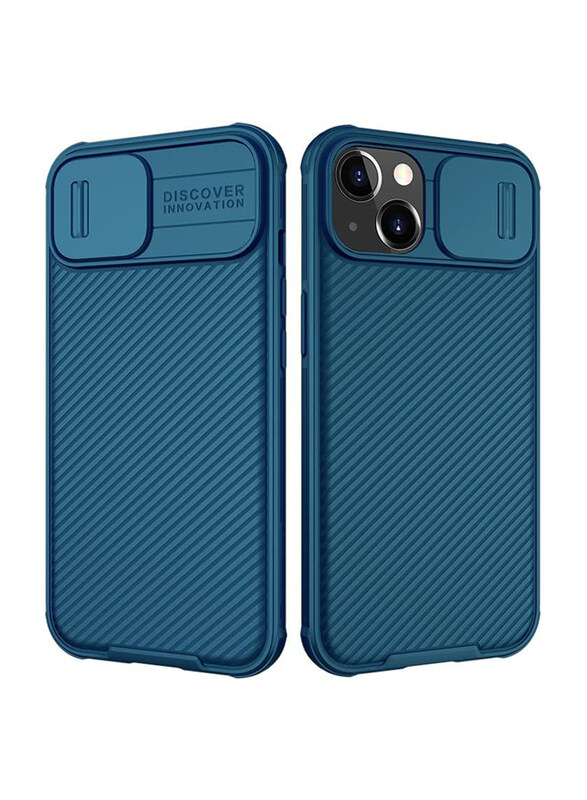 

Generic Apple iPhone 13 Camshield Pro Heavy Duty Shockproof Mobile Phone Case Cover with Camera Cover, Blue