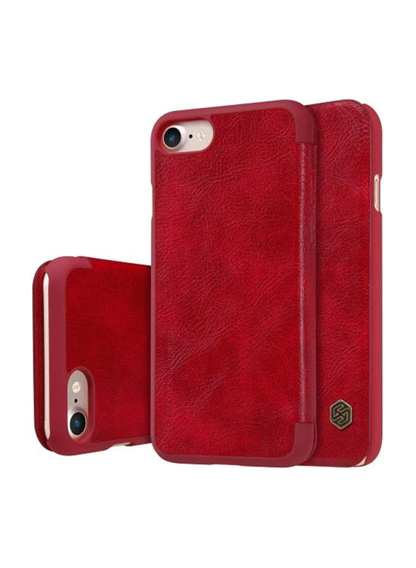 Nillkin Apple iPhone 7/Apple iPhone 8 Leather Mobile Phone Case Cover, Red