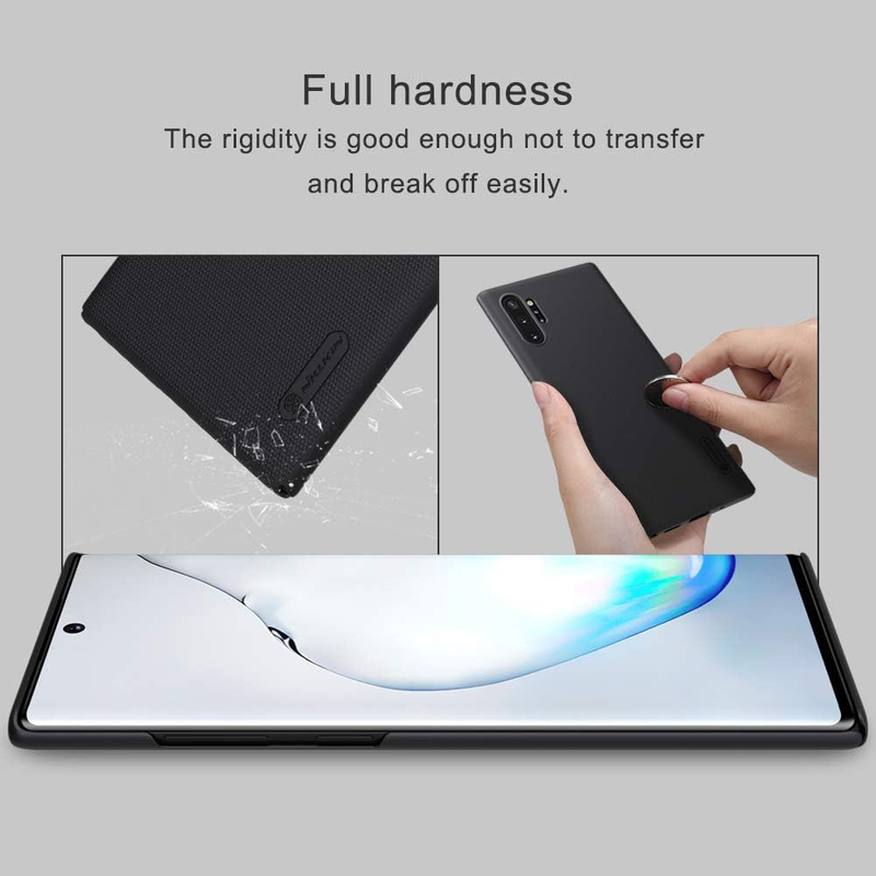 Nillkin Samsung Galaxy Note 10 Plus Frosted Shield Hard Slim Back Mobile Phone Case Cover, Black