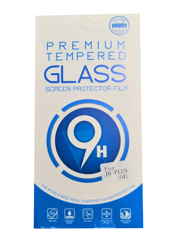 Samsung Galaxy J6 Plus 2018 Premium Tempered Glass Screen Protection Film, Clear