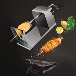 Uten Stainless Steel Potato Tower Machine, Silver