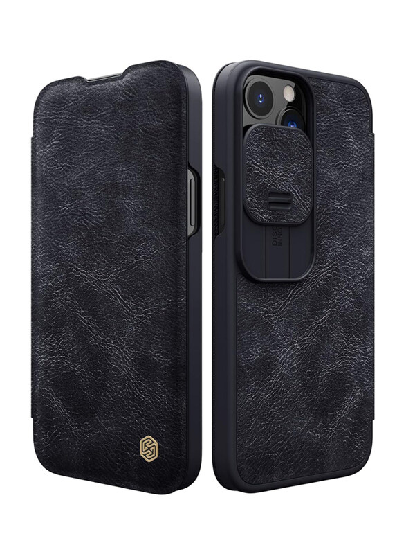 

Nillkin Apple iPhone 13 Pro Max Flip Mobile Phone Case Cover, Black
