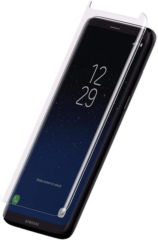 Samsung Galaxy S9+ 3D Curved Film Case Friendly Full Glue Adhesive Tempered Glass Screen Protector, Clear