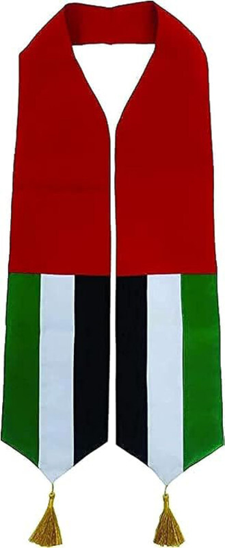 

Generic UAE National Day Flag Scarf, 157 x 15cm, Multicolour