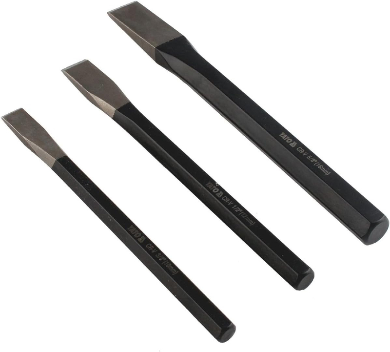 

Yato 3-Piece Chisel Set, YT-4711, Black