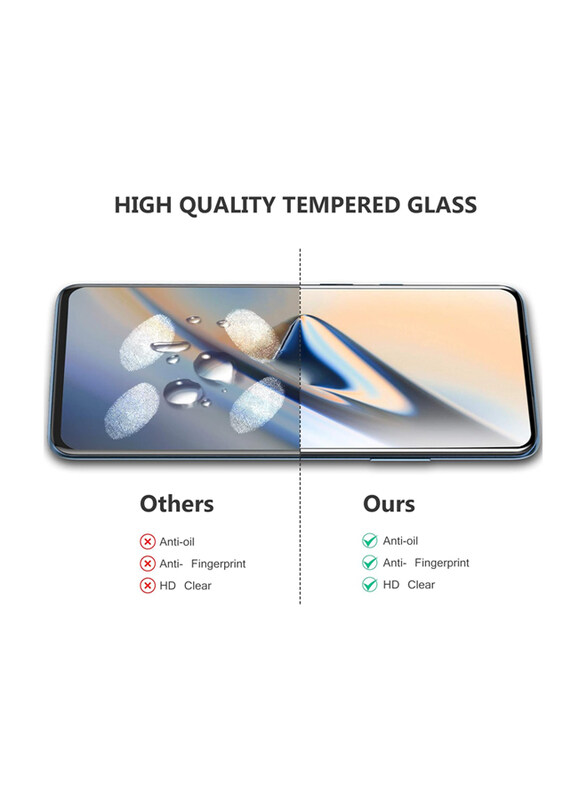 ELTD OnePlus 7 Pro Anti-Scratch Full Coverage Tempered Glass Screen Protectors, Black