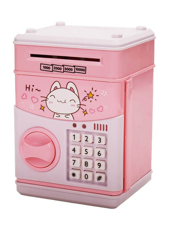 

Generic Mini ATM Savings Piggy Banks Toys for Real Money Save with Digital Password, Pink, Ages 3+ Years