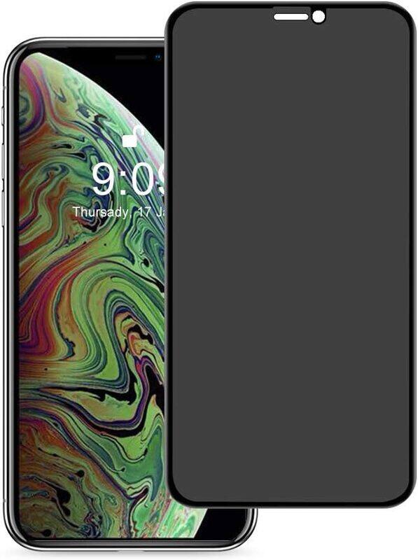 

Generic Apple iPhone XS Max Full Coverage Super Clear Anti-Spy Privacy 9H Hardness Tempered Glass, Black