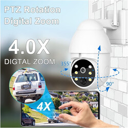 Outdoor Wireless 5MP Smart IP Surveillance Outdoor Camera, White