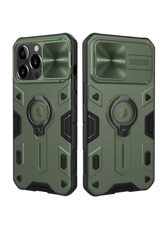 Nillkin Apple iPhone 13 Pro 6.1-inch CamShield Bumper Hybrid Mobile Phone Case Cover, Dark Green