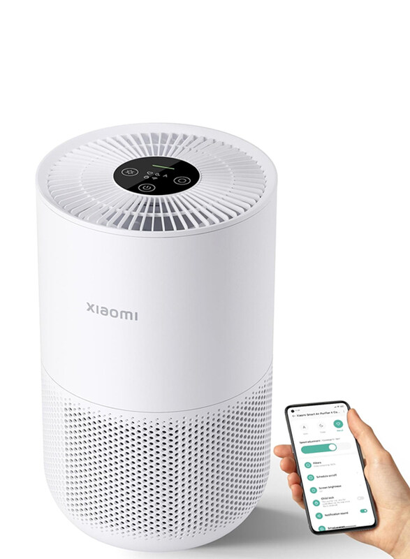 

Xiaomi Mi Air Purifier 4 Compact True HEPA H13 3-Stage Filter System Removes OLED Touch Display, White