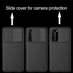 Nillkin Huawei P40 Pro Slide Camera Cover Soft Shockproof Protective Mobile Phone Case Cover, Black