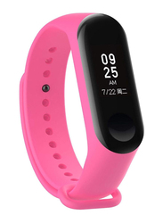 Premium Silicone Fitness Tracker Wrist Strap Band For Xiaomi Mi Band 3, Pink