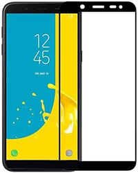 Samsung Galaxy J6 Plus 5D Mobile Phone Screen Protector, Black/Clear