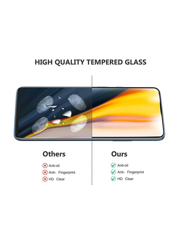 OnePlus 7 Pro Bubble Free 9H Hardness HD Clear Tempered Glass Screen Protector, Clear