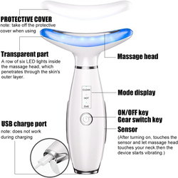 Anti Wrinkles Sculpting Tool Vibration Face Massager, White