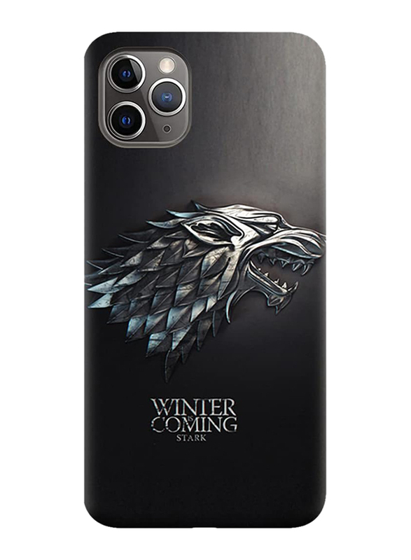 Apple iPhone 11 Pro Protective TPU Mobile Phone Case Cover with Winter Is Coming Pattern, Black