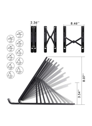 Multi-Angle Foldable Portable Laptop Stand, Black